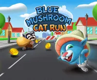 Blue Mushroom Cat Run