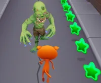 Angry Cat Run Zombies Alley