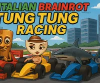 Play Italian Brainrot Tung Tung Racing now!